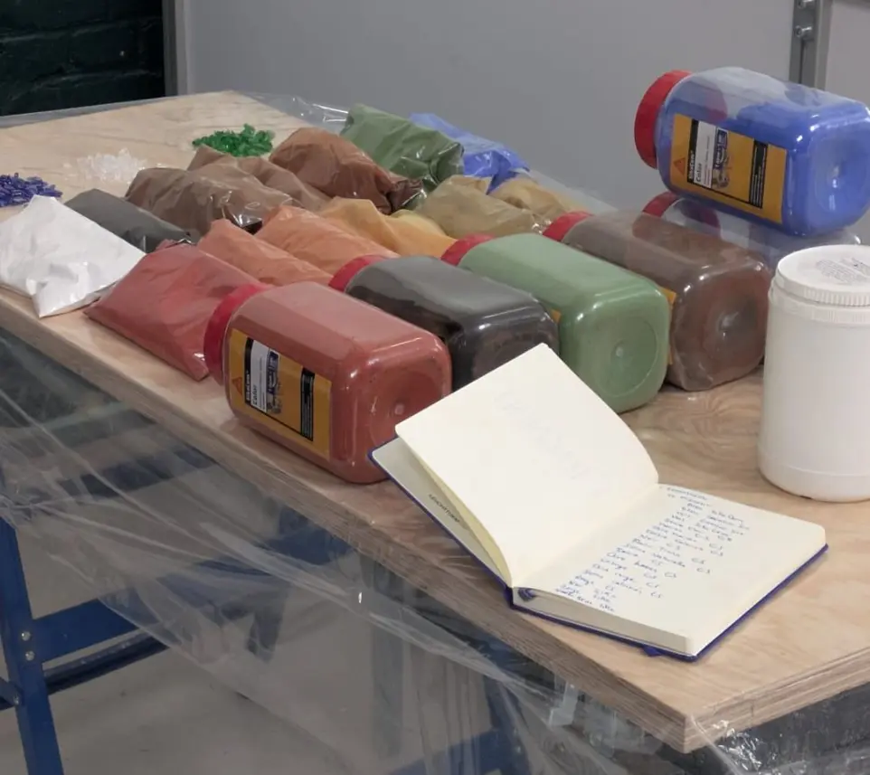 Recette terrazzo recyclé - Fragment